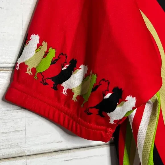 Santini SMS Cycling Jersey XXL Italian Rooster Full Zip Short Sleeve Bike Shirt - Picture 8 of 9